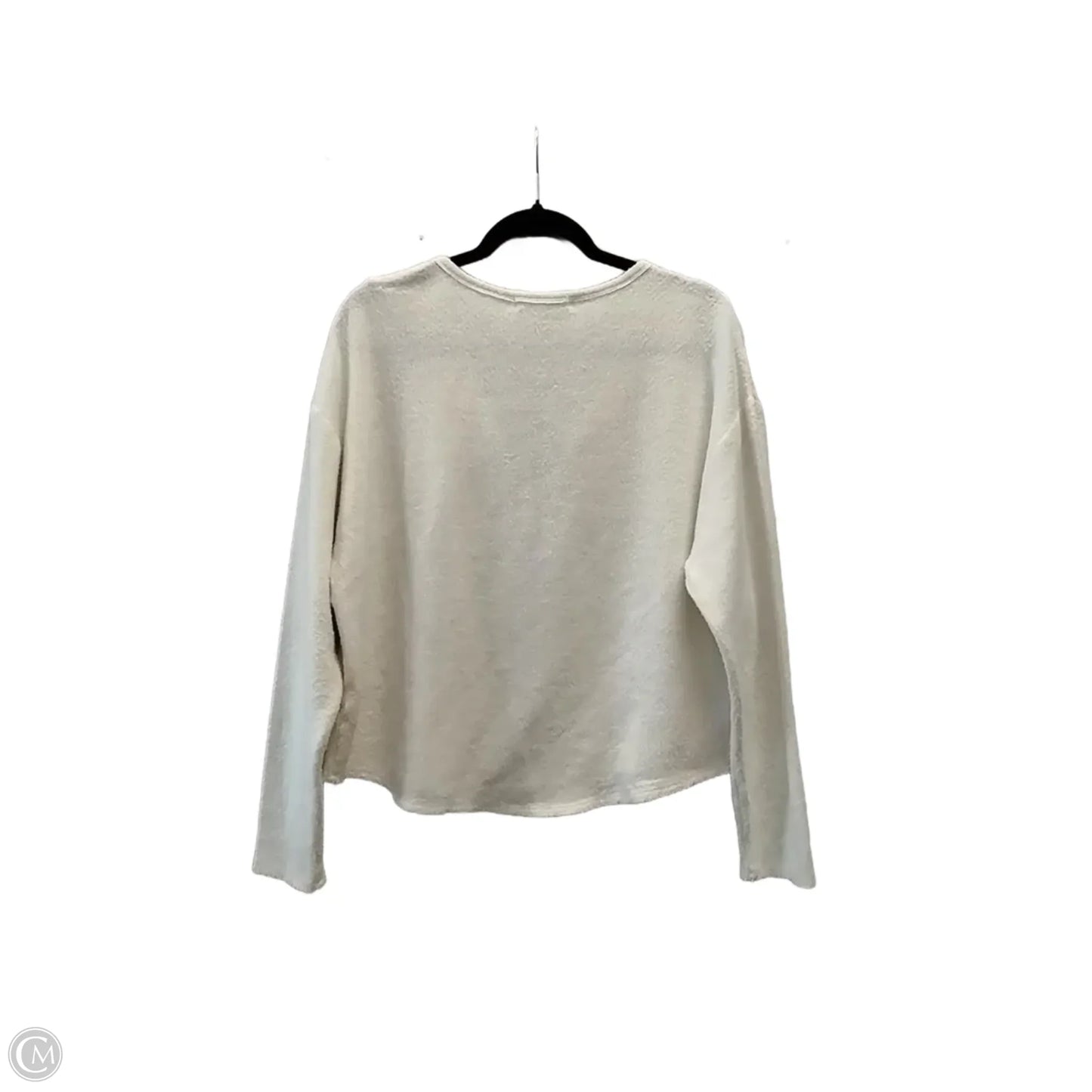 Top Long Sleeve By Clothes Mentor In White, Size: L