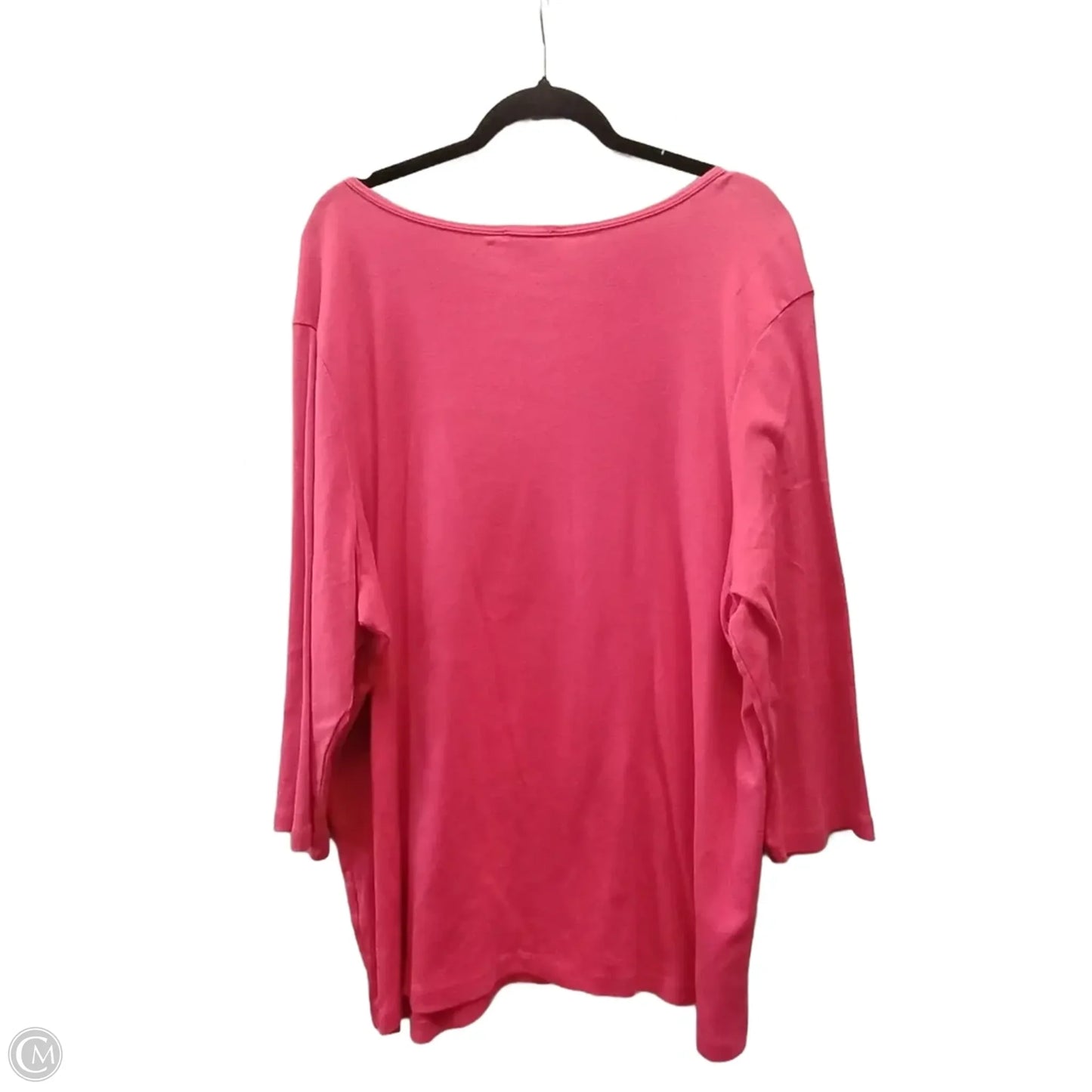 Top 3/4 Sleeve By West Bound In Red, Size: 2x