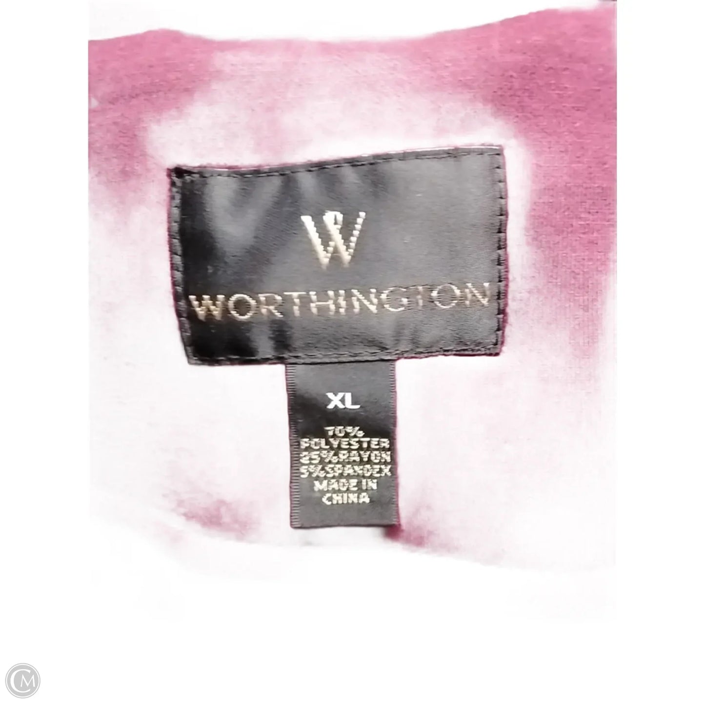 Coat Trench Coat By Worthington In Purple, Size: Xl