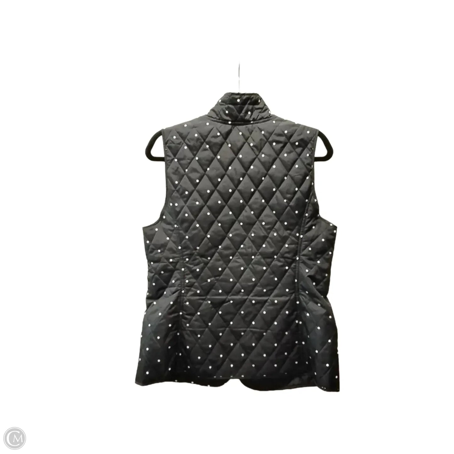 Vest Puffer & Quilted By Talbots In Polkadot Pattern, Size: M