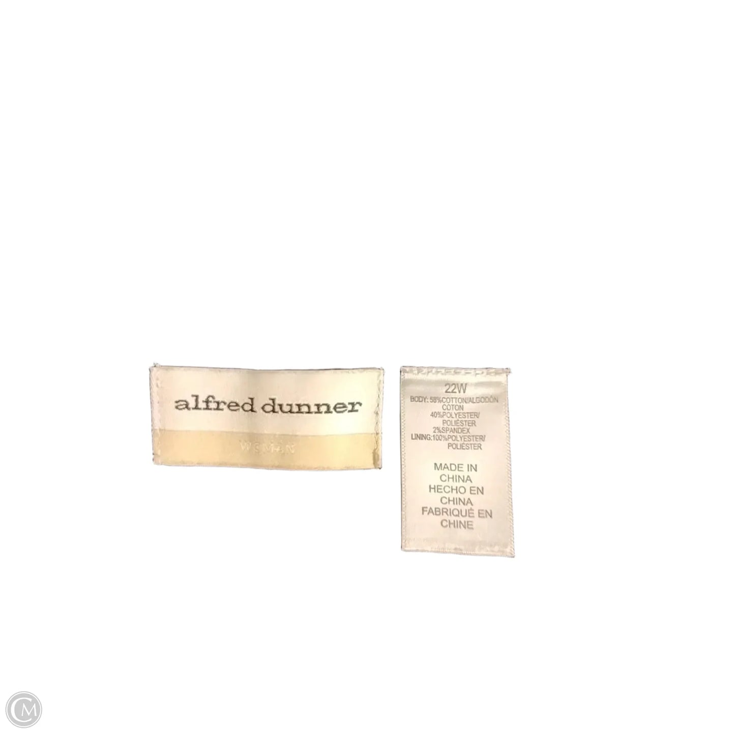 Blazer By Alfred Dunner In Black & White, Size: 22