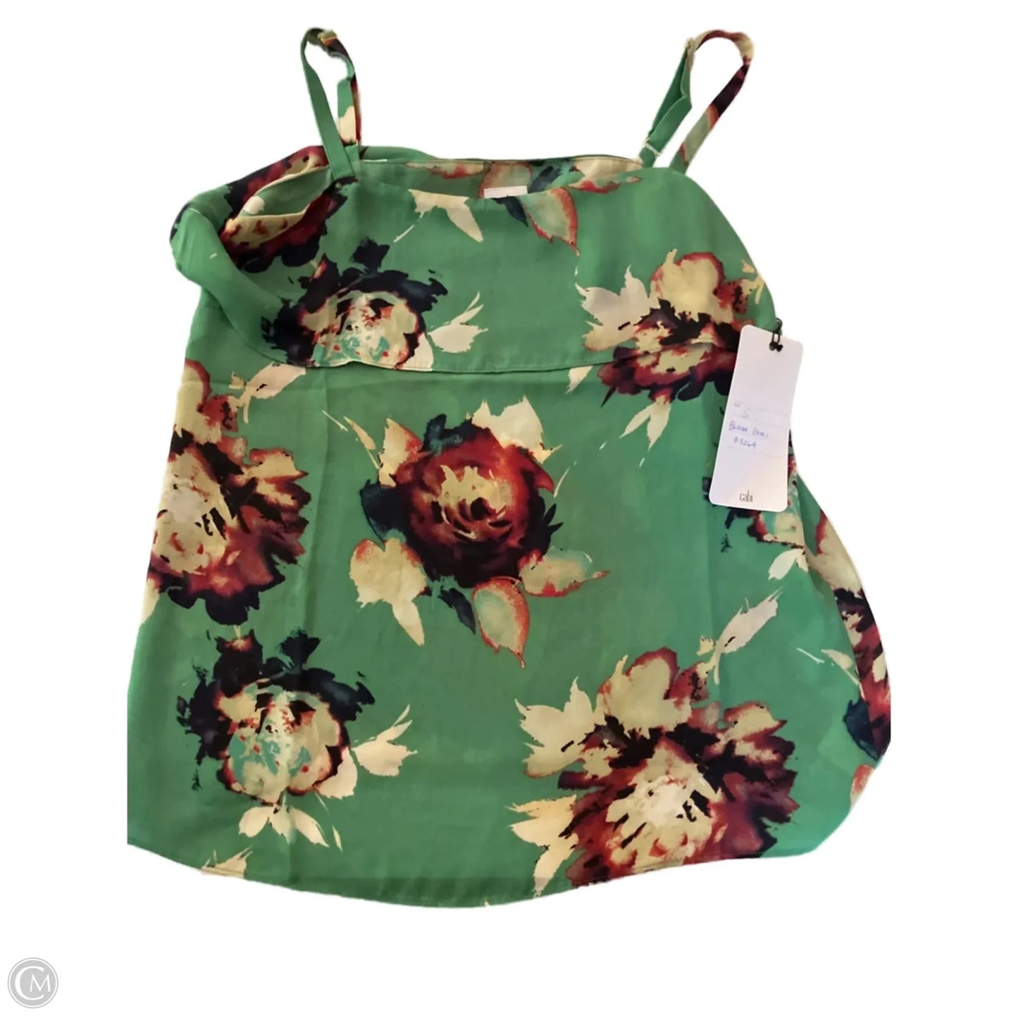 Top Sleeveless By Cabi In Green, Size: S