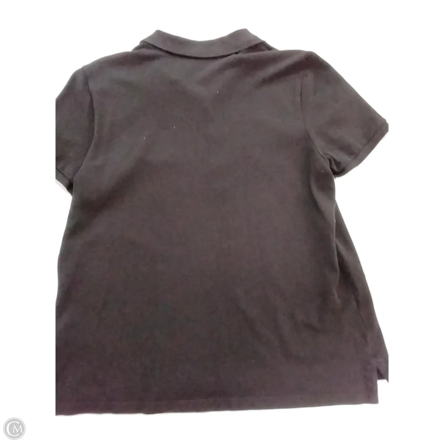 Blouse Short Sleeve By Lauren By Ralph Lauren In Black, Size: Xl