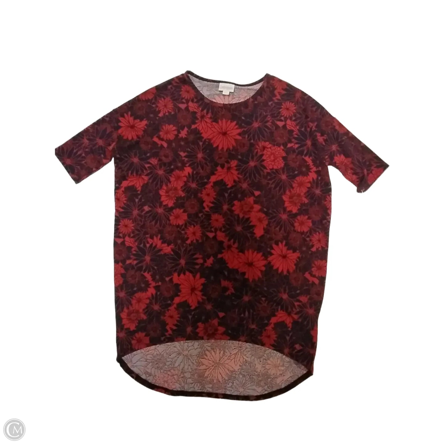 Top Short Sleeve By Lularoe In Red, Size: Xxs