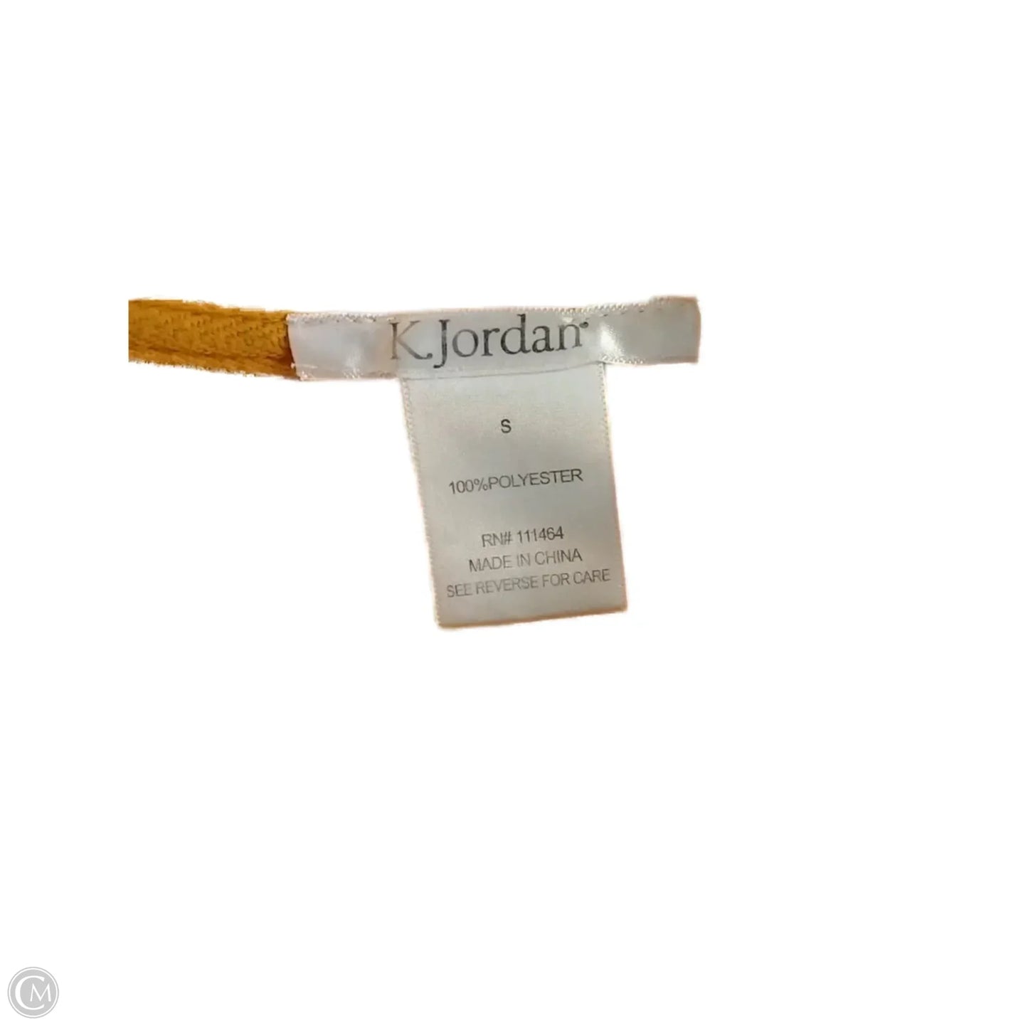 Athletic Jacket By Clothes Mentor In Yellow, Size: S