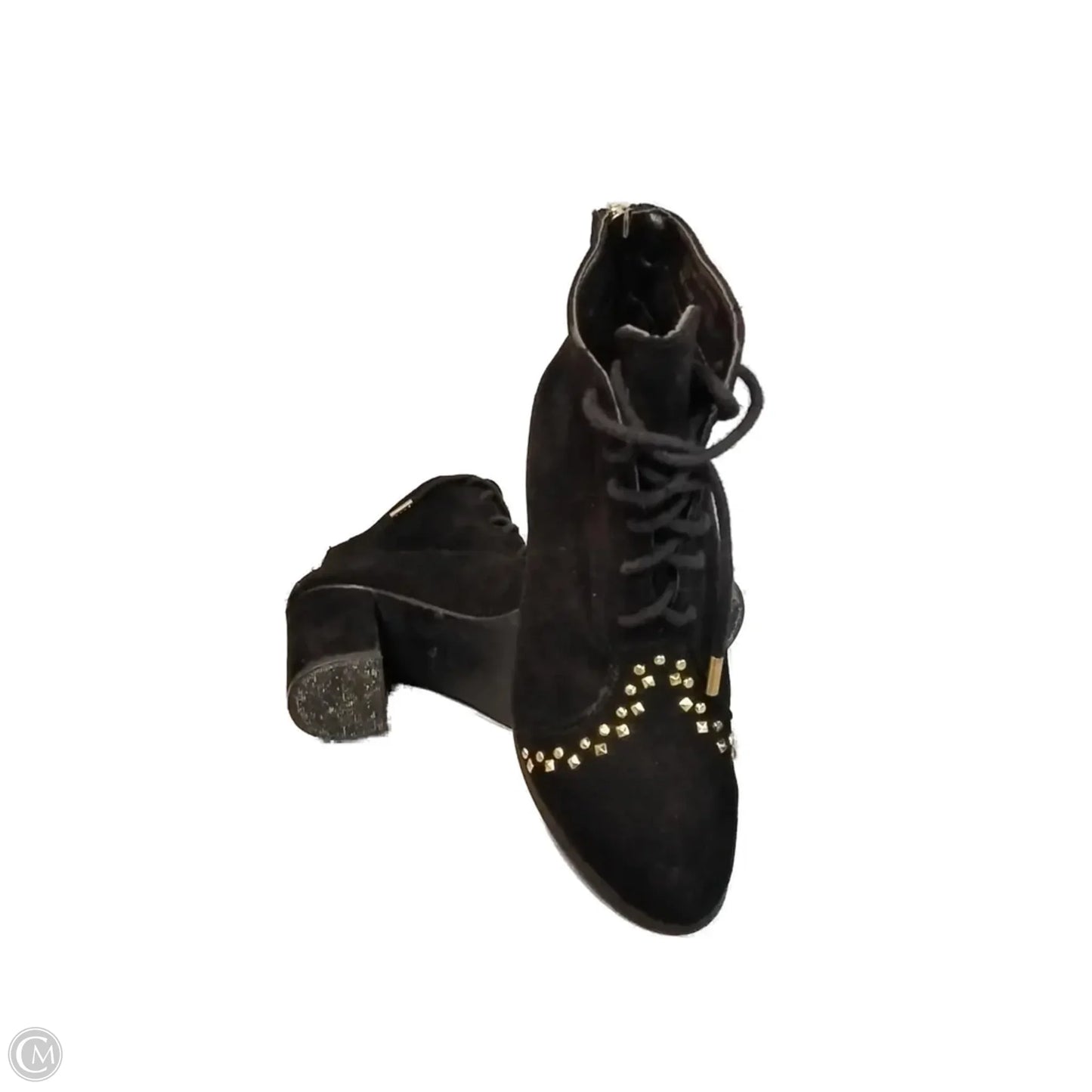 Boots Ankle Heels By Clothes Mentor In Black, Size: 6