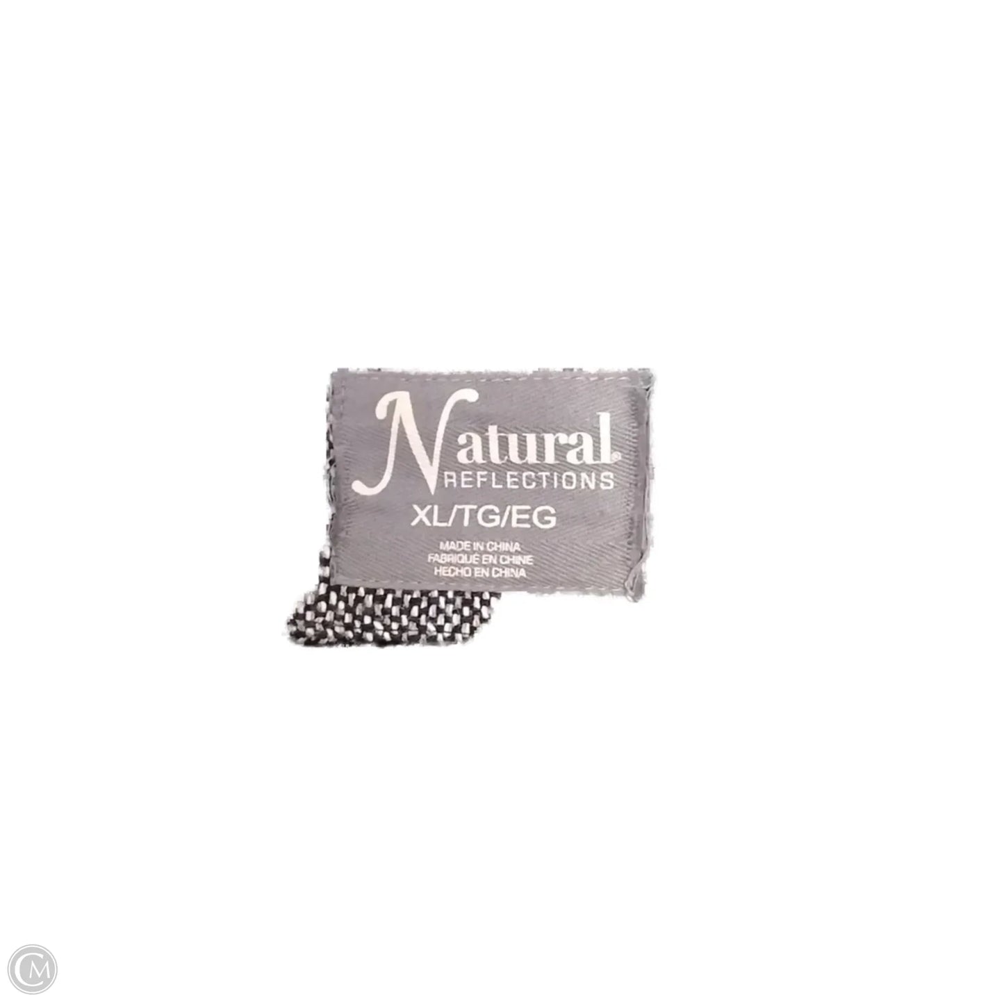 Vest Fleece By Natural Reflections In Black & Grey, Size: Xl