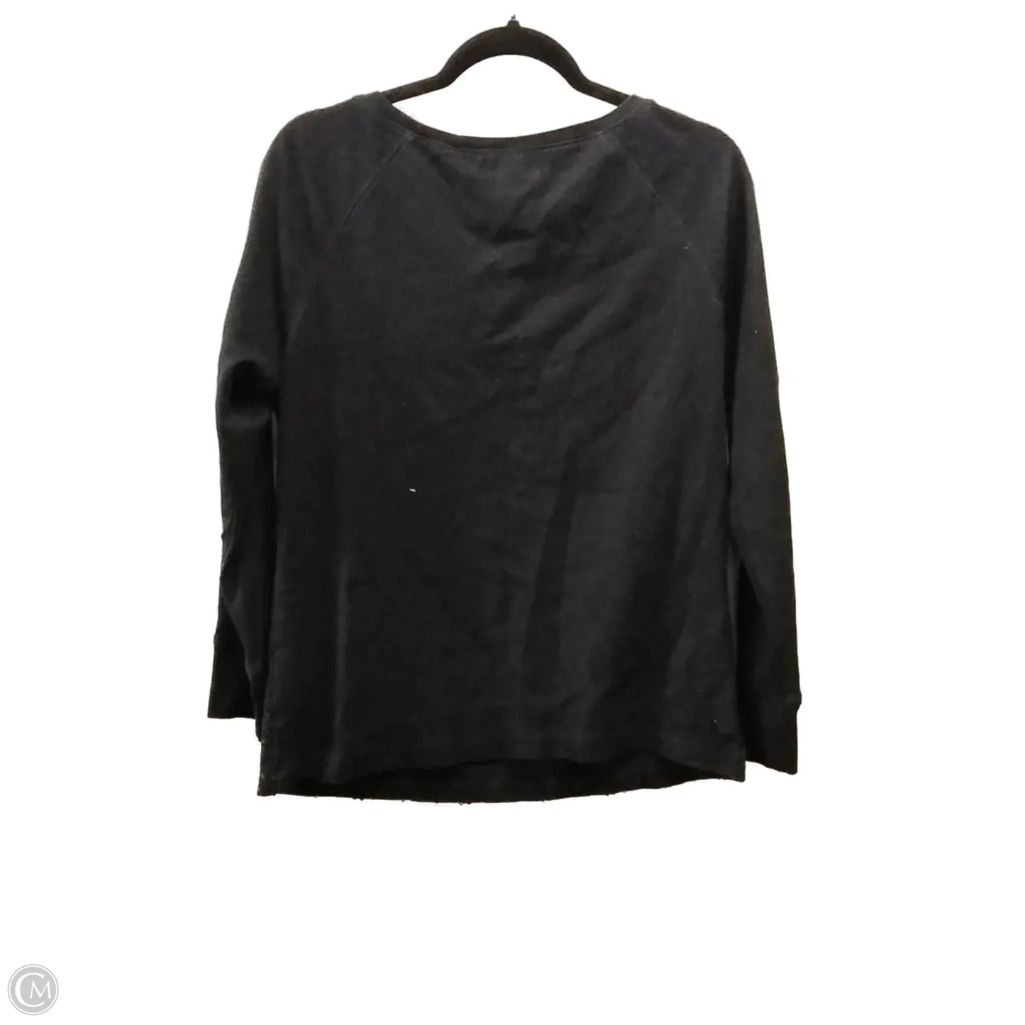 Top Long Sleeve By Chaps In Black, Size: Xl