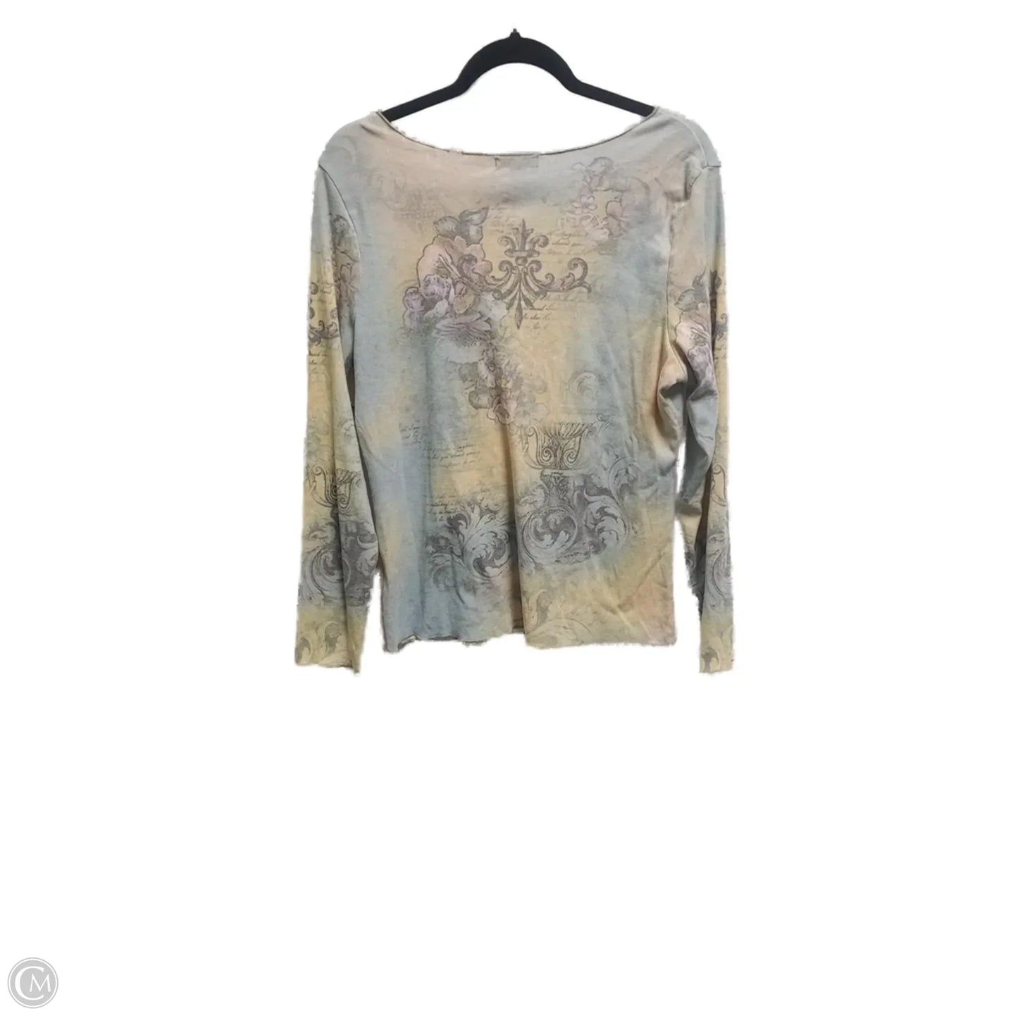 Blouse Long Sleeve By Clothes Mentor In Multi-colored, Size: Xl