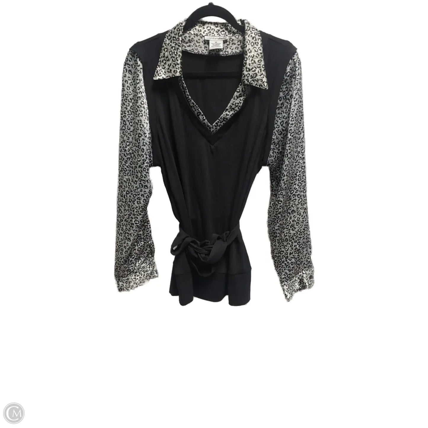 Blouse Long Sleeve By Clothes Mentor In Animal Print, Size: Xl