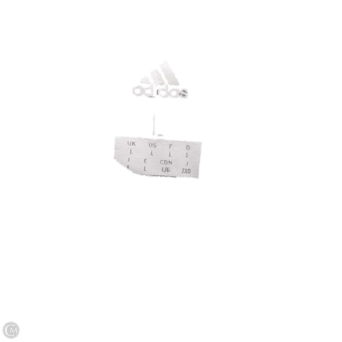 Athletic Top Short Sleeve By Adidas In Grey, Size: L