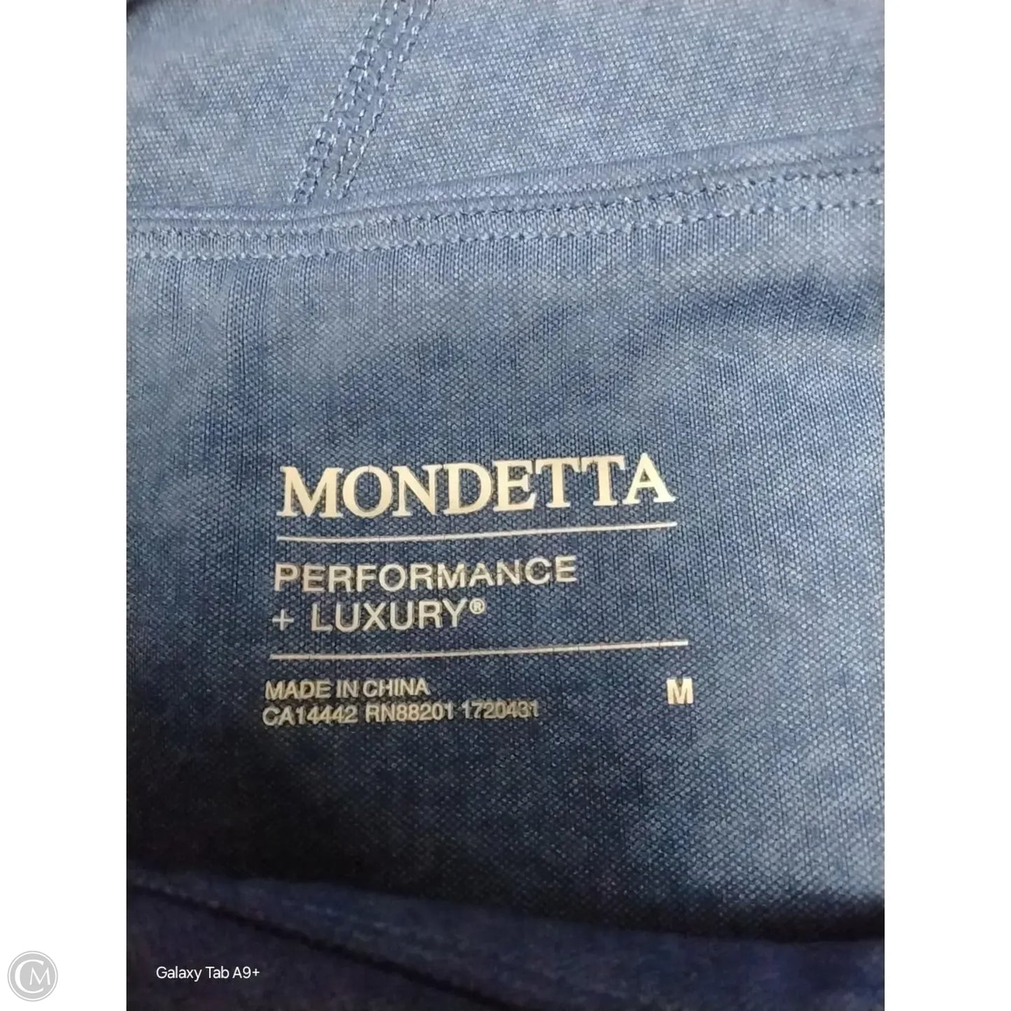 Athletic Leggings By Mondetta In Navy, Size: M