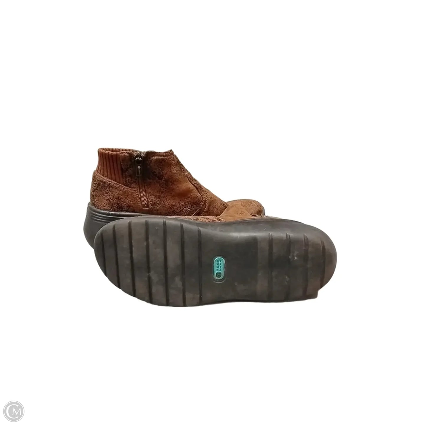 Boots Ankle Flats By Clothes Mentor In Brown, Size: 8.5