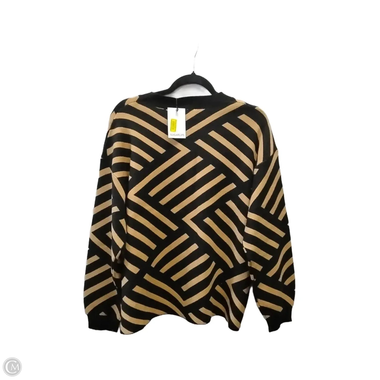 Sweater By Sugar Lips In Striped Pattern, Size: L