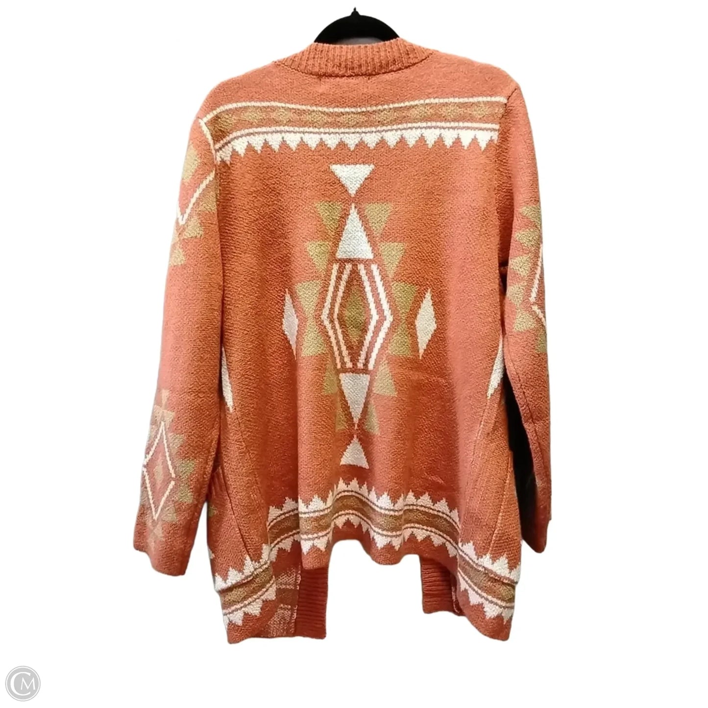 Cardigan By Clothes Mentor In Orange, Size: L