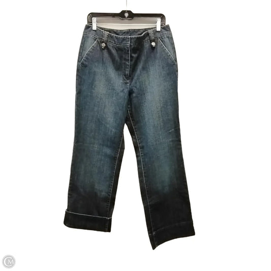Jeans Wide Leg By Talbots In Blue Denim, Size: 12