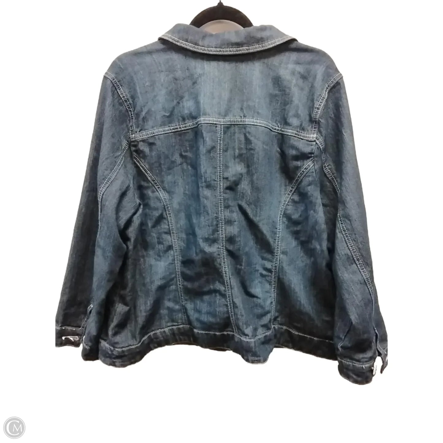 Jacket Denim By Cj Banks In Blue, Size: 2x