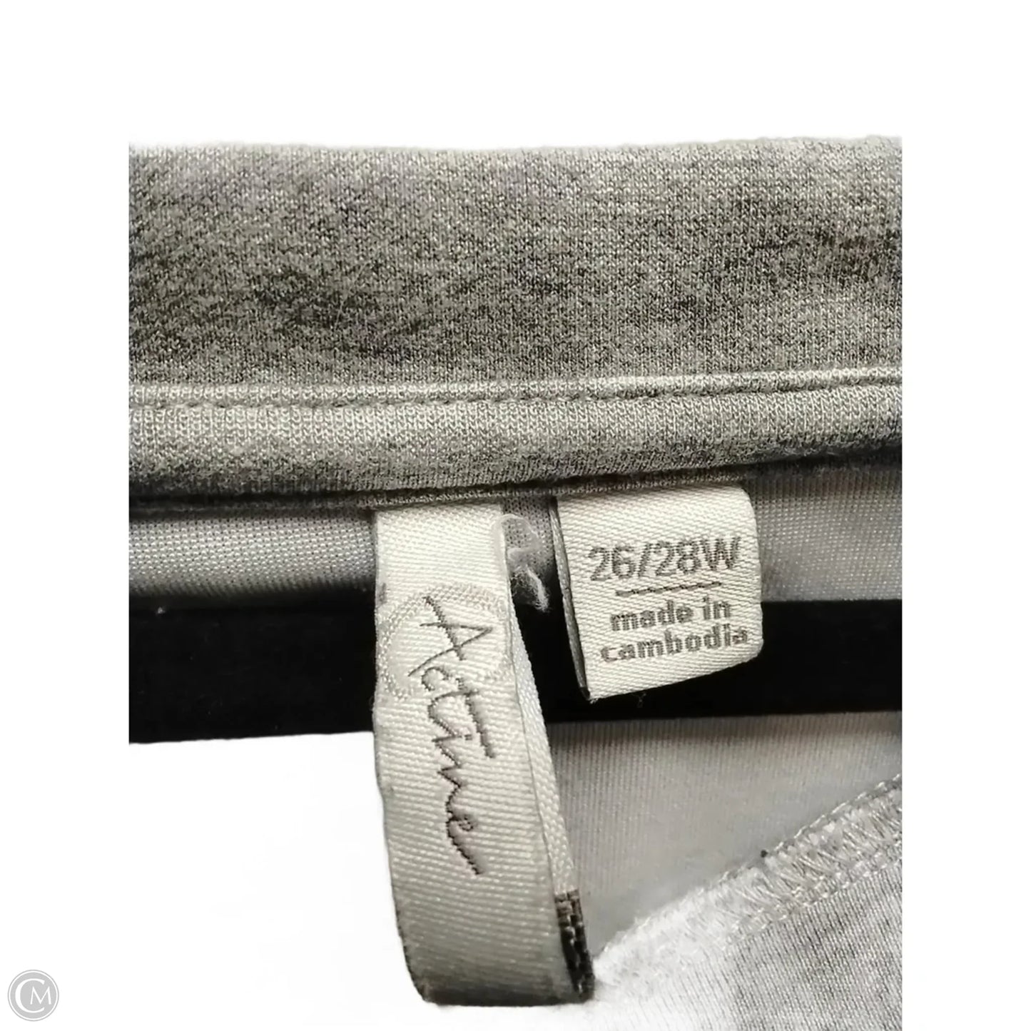 Top Long Sleeve By Cato In Grey, Size: 26