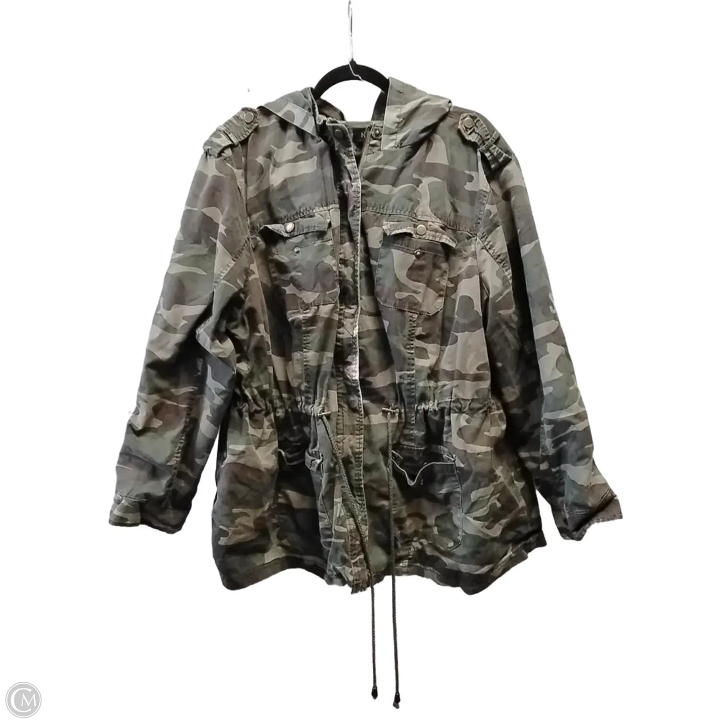 Jacket Other By New Look In Camouflage Print, Size: 3x