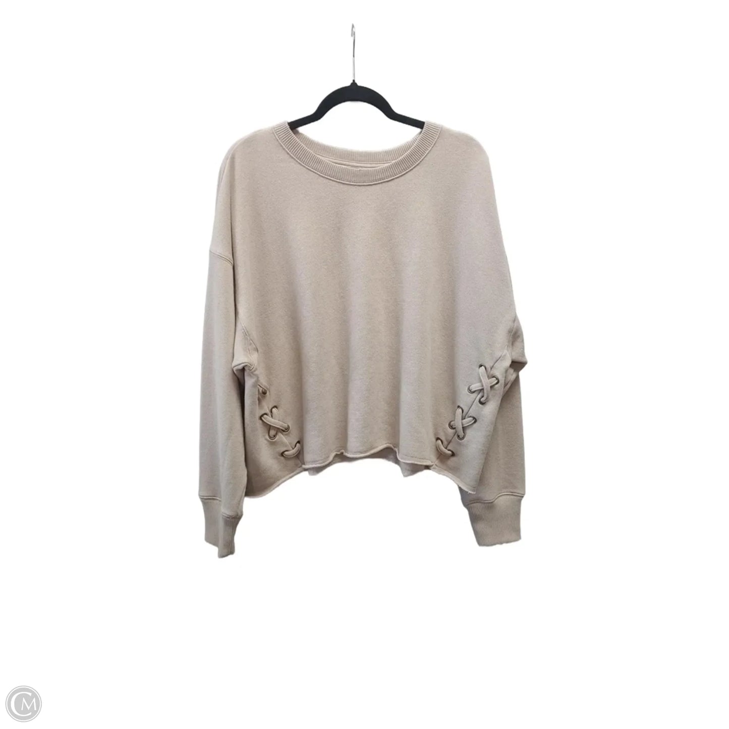 Sweatshirt Crewneck By Aerie In Tan, Size: Xl