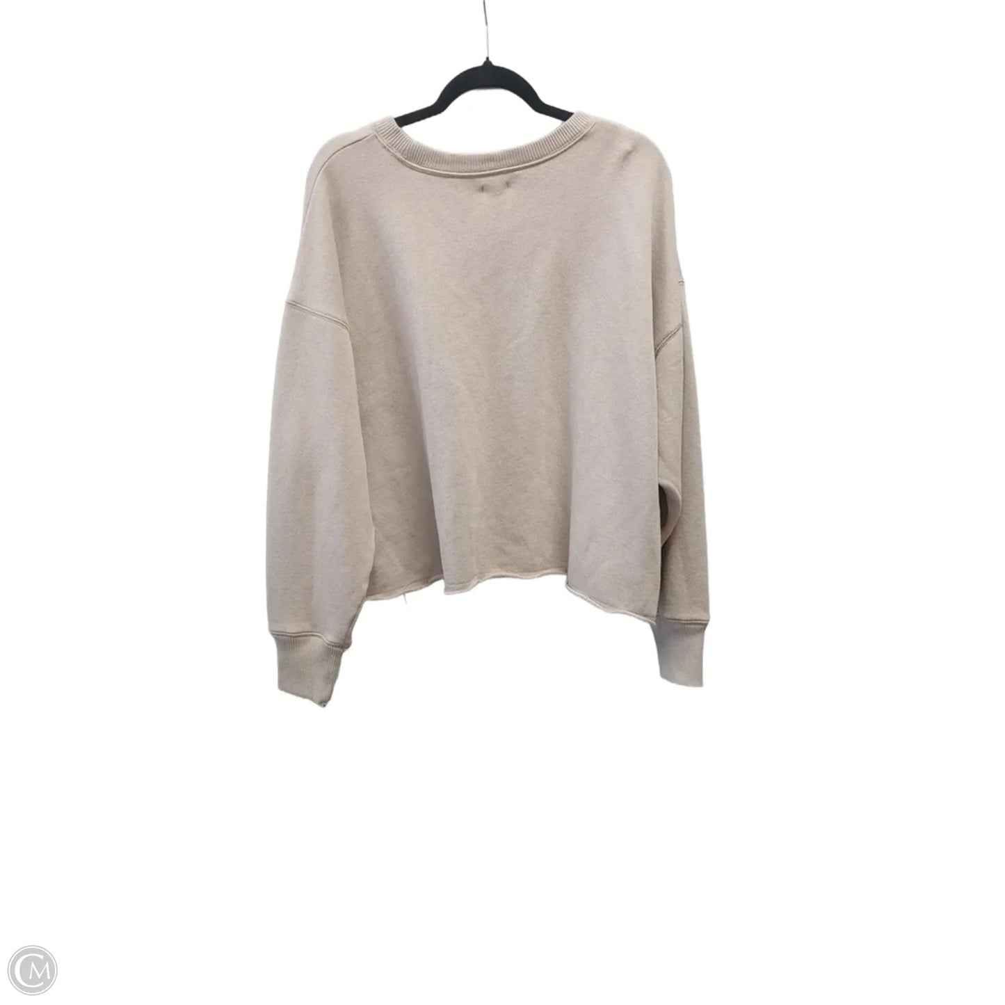 Sweatshirt Crewneck By Aerie In Tan, Size: Xl