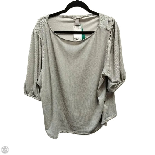 Top Short Sleeve By H&m In Polkadot Pattern, Size: Xxl