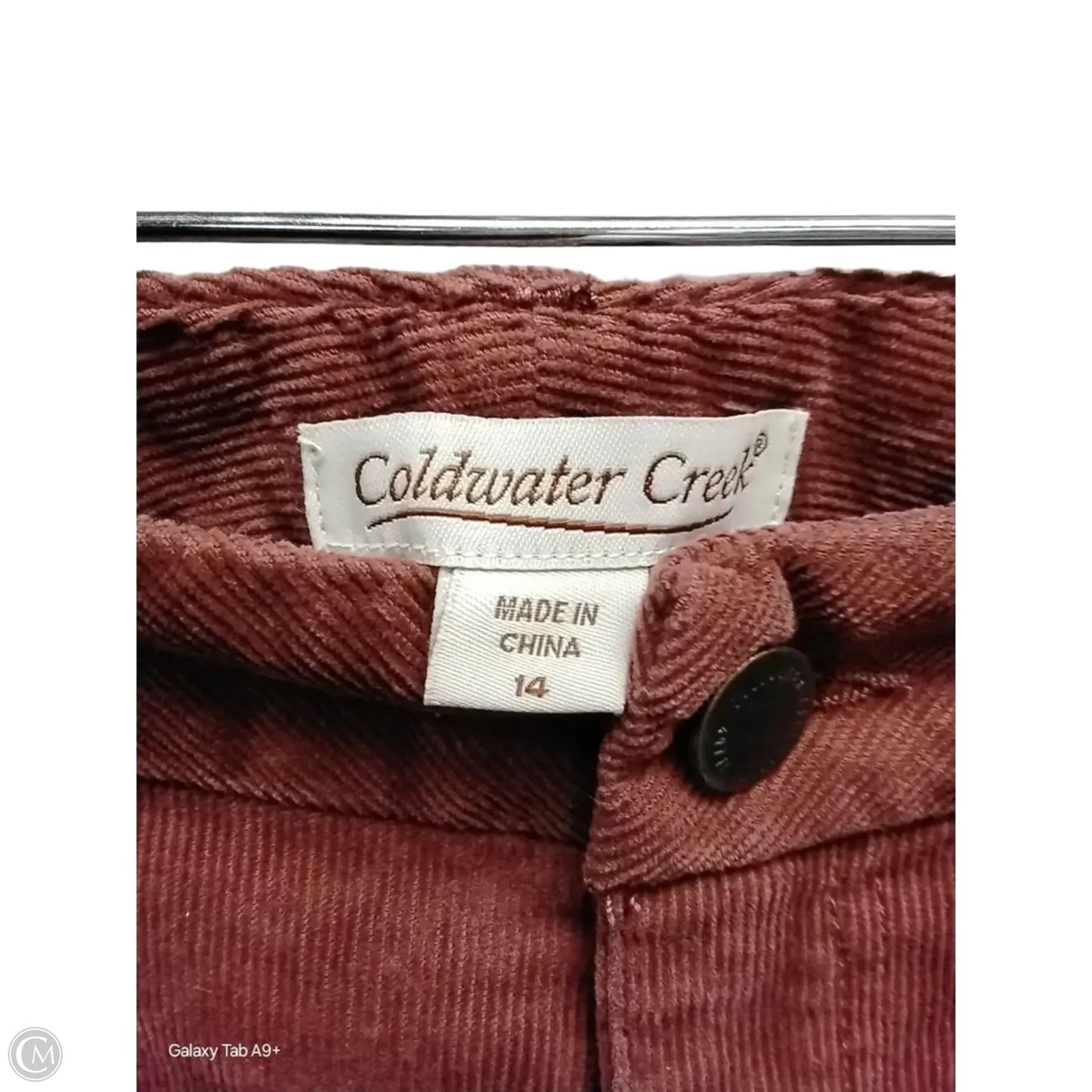 Pants Corduroy By Coldwater Creek In Copper, Size: 14