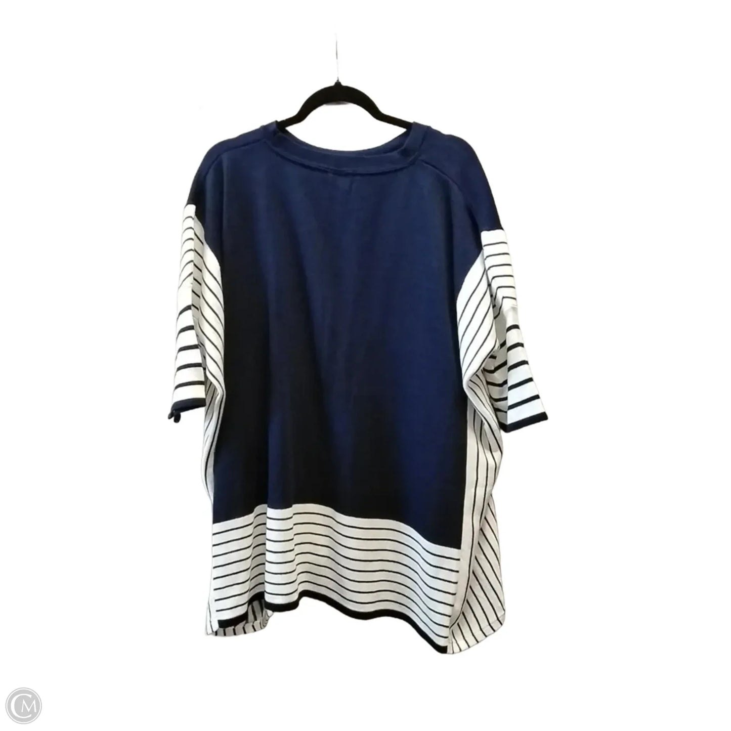 Sweater Short Sleeve By Clothes Mentor In Navy, Size: S
