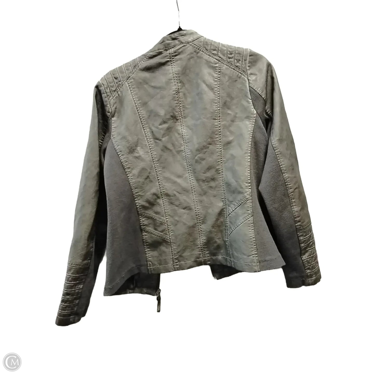 Jacket Moto By Ana In Grey, Size: M