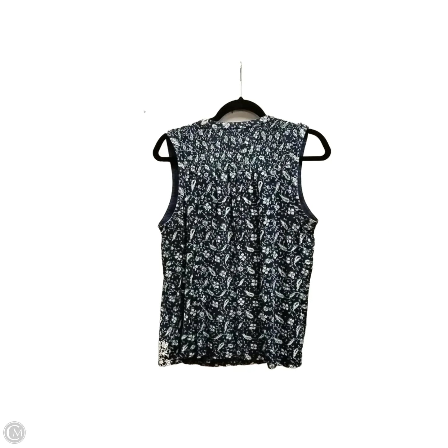 Blouse Sleeveless By Lucky Brand In Floral Print, Size: L