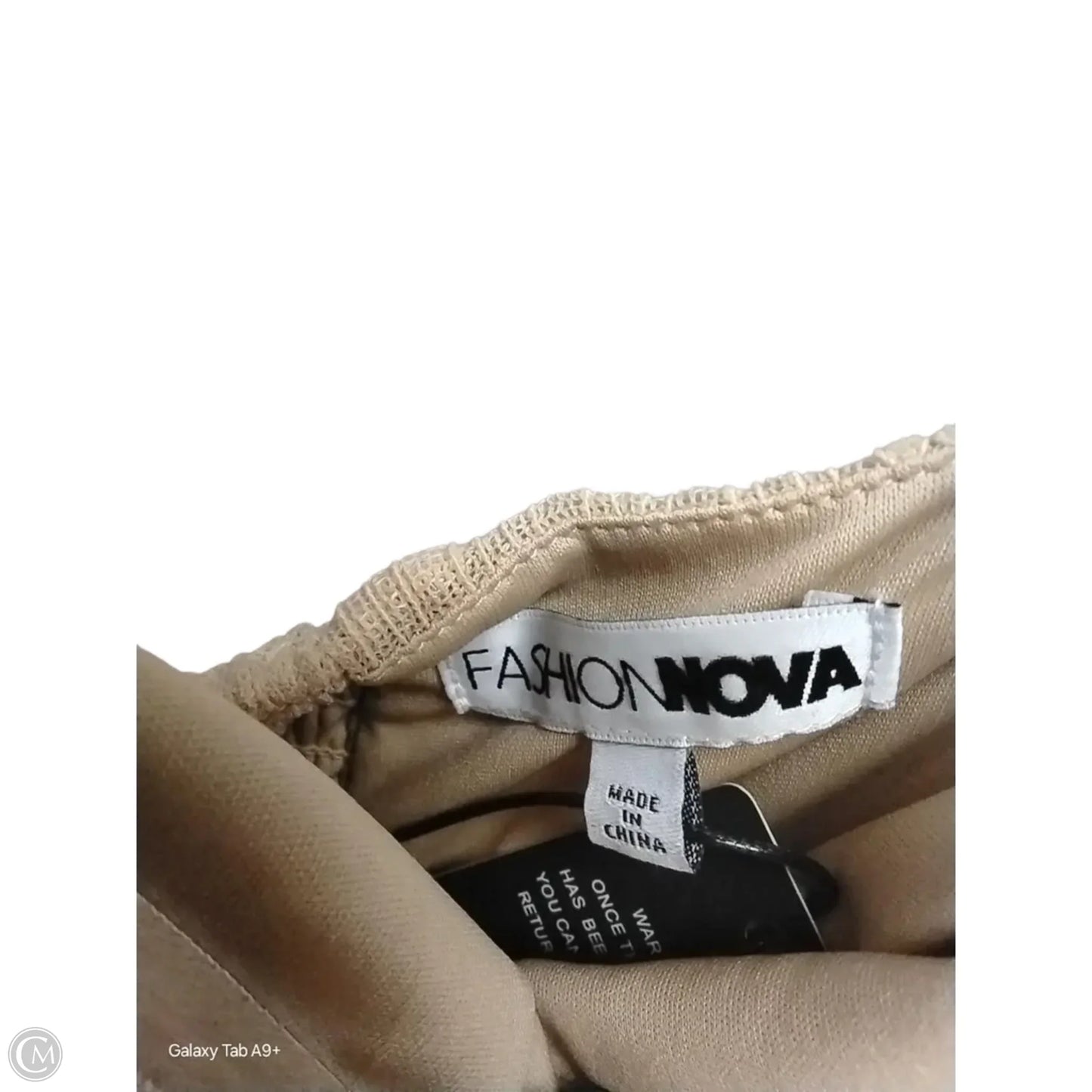 Dress Party Long By Fashion Nova In Gold, Size: L