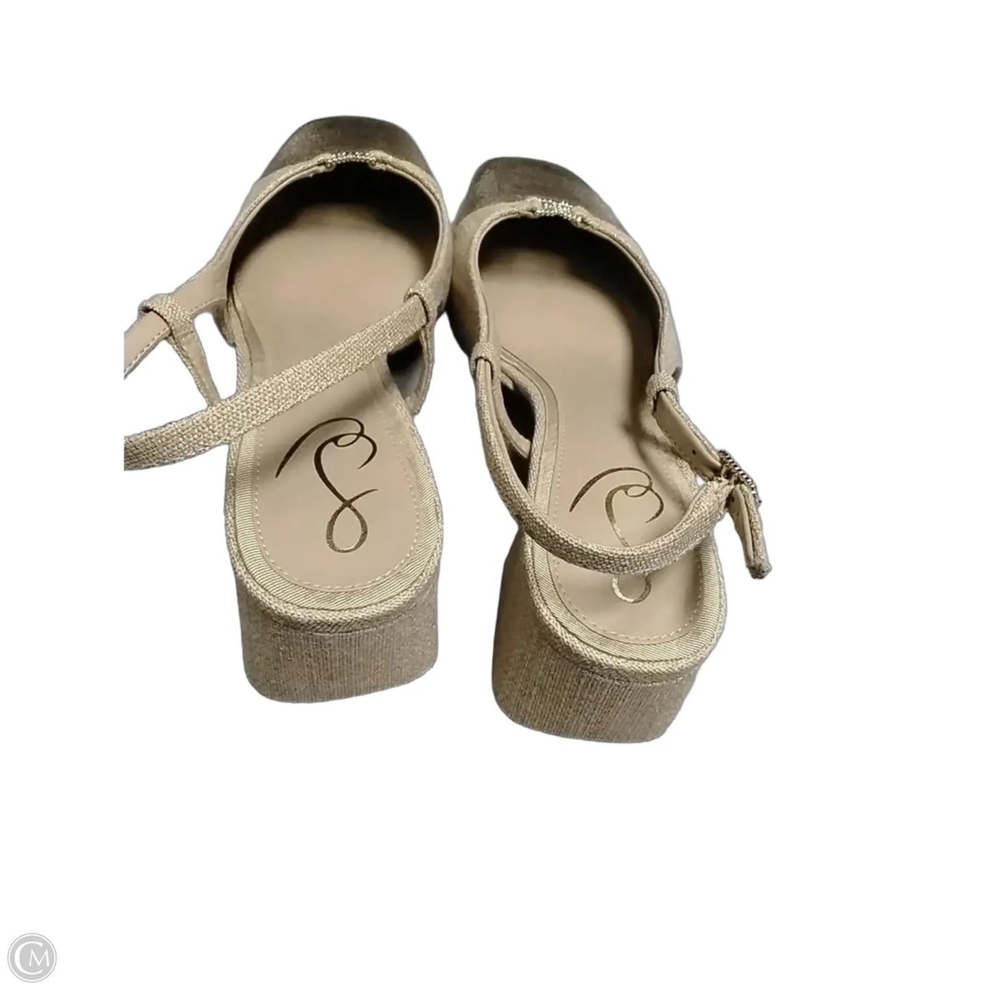 Shoes Heels Kitten By Cme In Gold, Size: 7