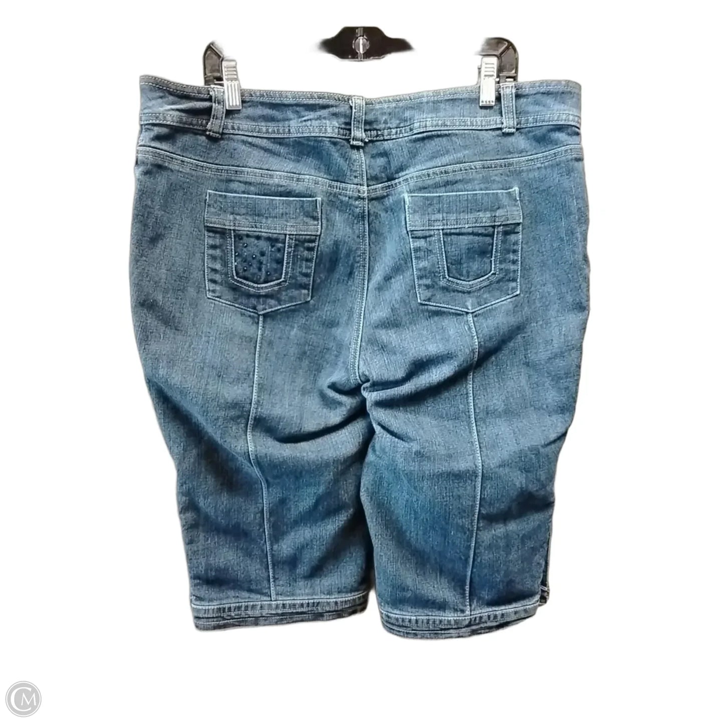 Jeans Cropped By Ashley Stewart In Blue Denim, Size: 18