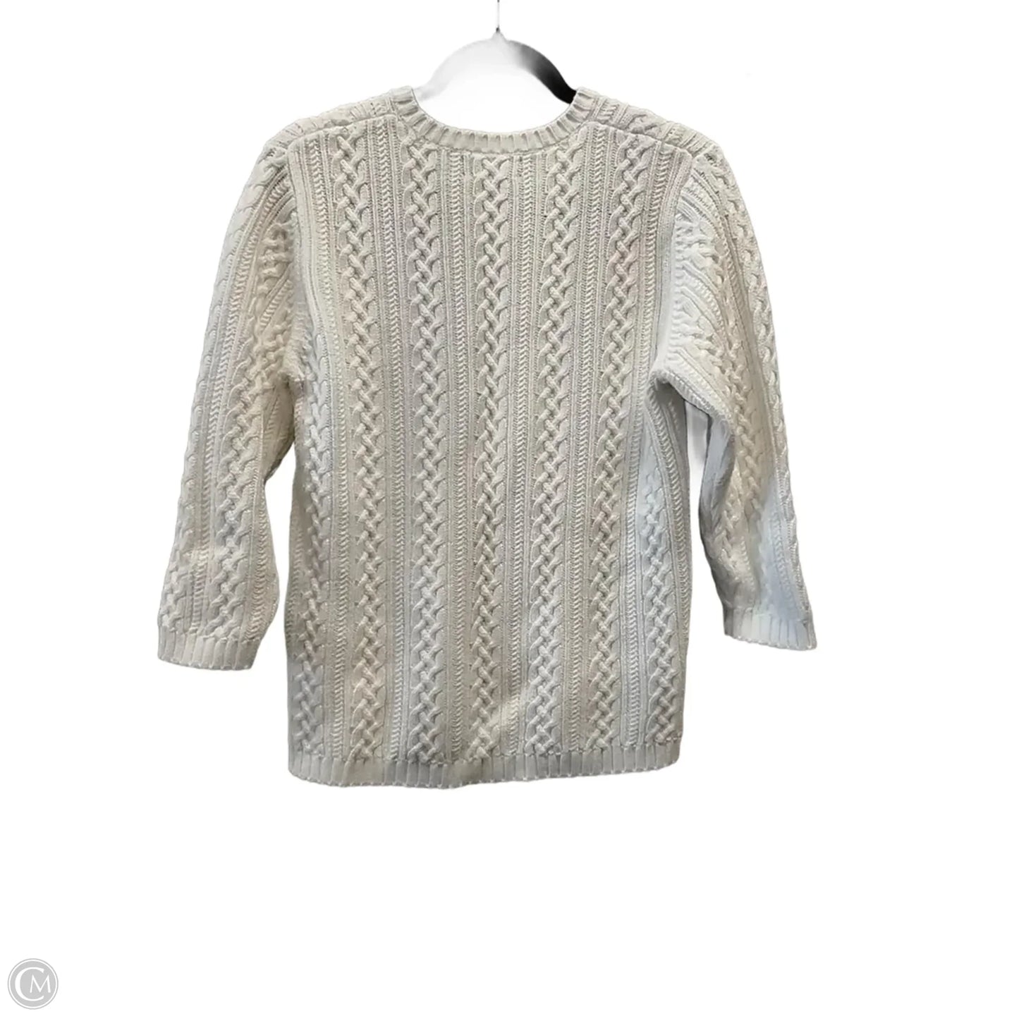 Sweater By Lands End In White, Size: S