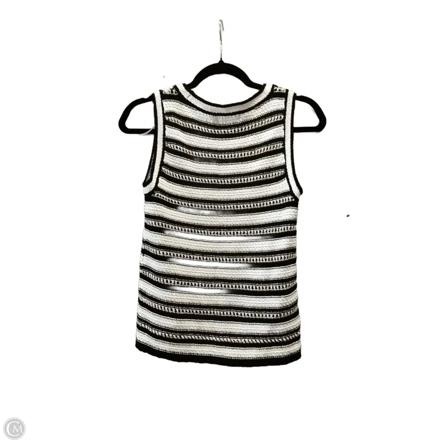 Vest Sweater By Nine West Apparel In Striped Pattern, Size: Xs