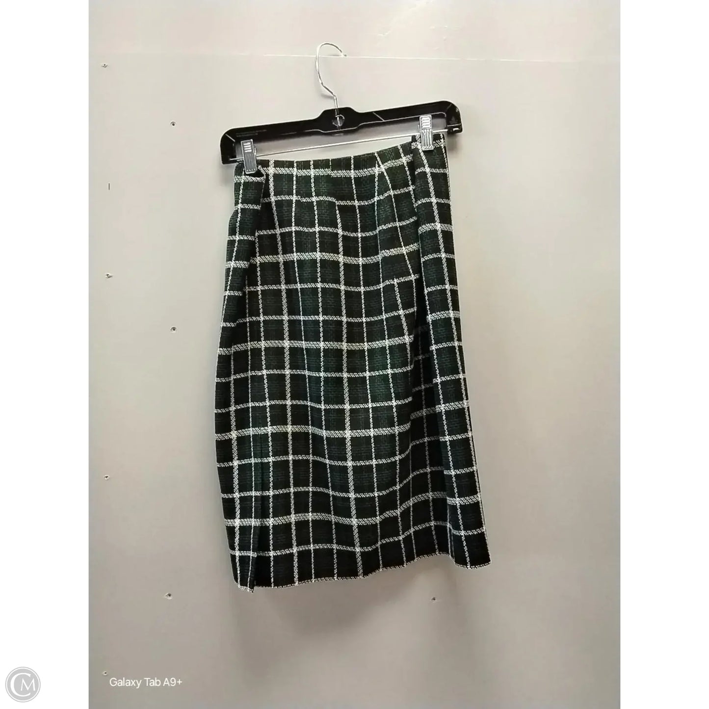 Skirt Mini & Short By Black Label In Checkered Pattern, Size: M
