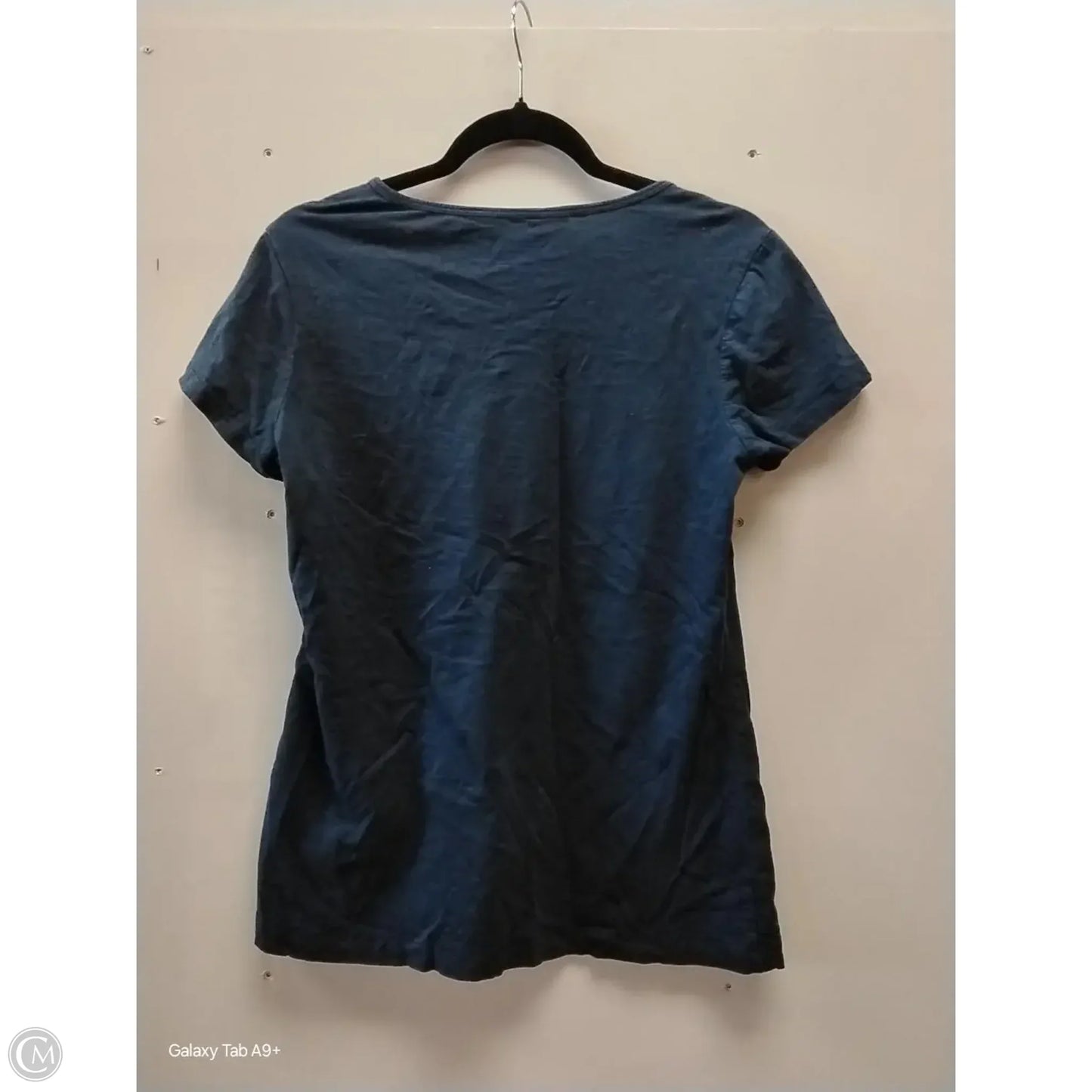 Top Short Sleeve Basic By Van Heusen In Navy, Size: L