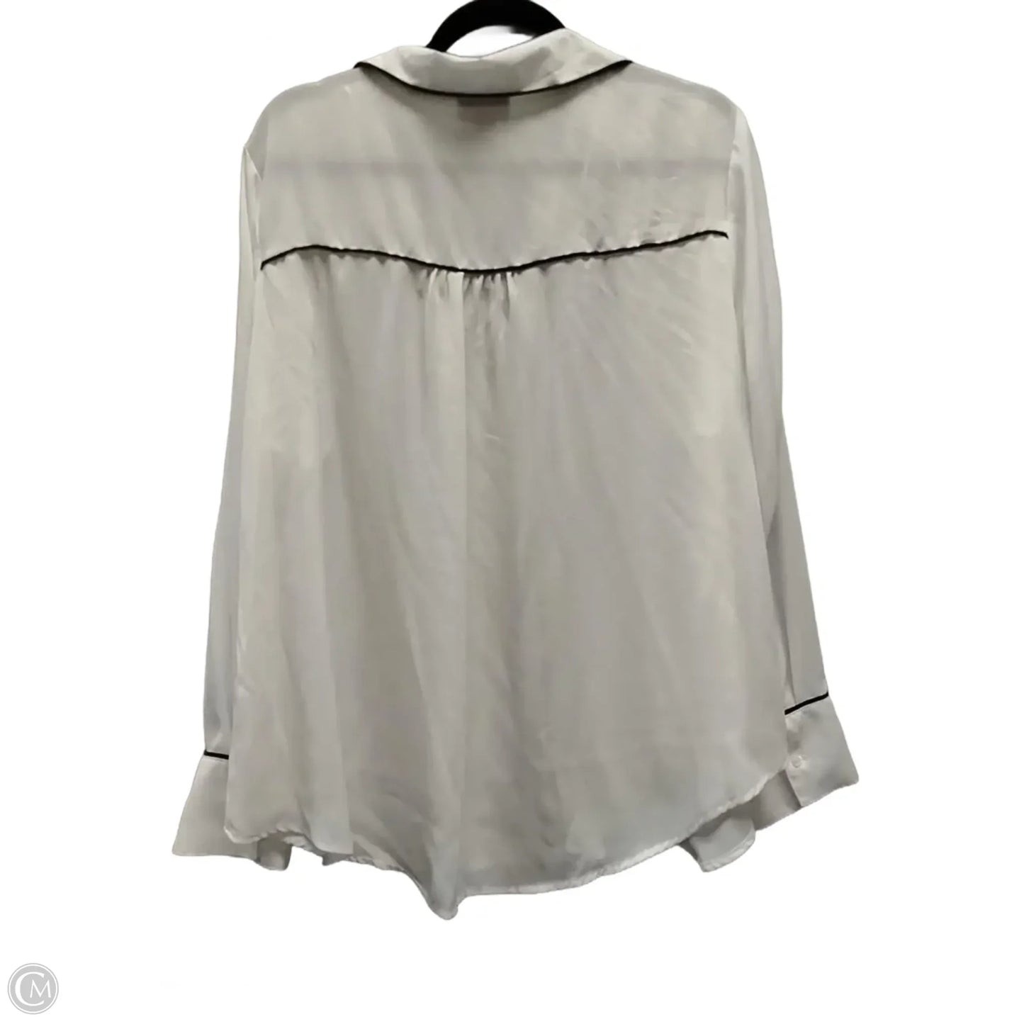 Top Long Sleeve Basic By Liz Claiborne In White, Size: 2x