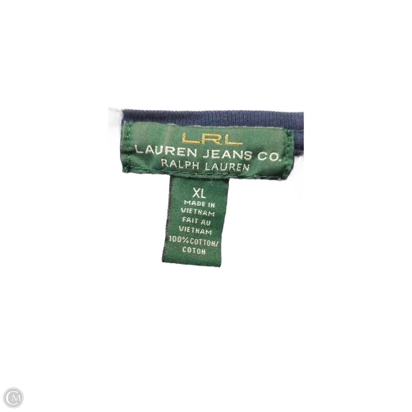 Top Long Sleeve Basic By Lauren By Ralph Lauren In Navy, Size: Xl