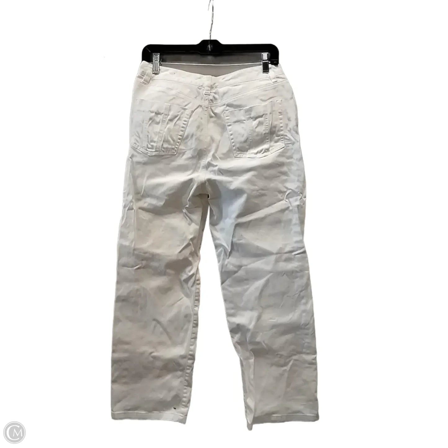 Jeans Boot Cut By Talbots In White Denim, Size: 8