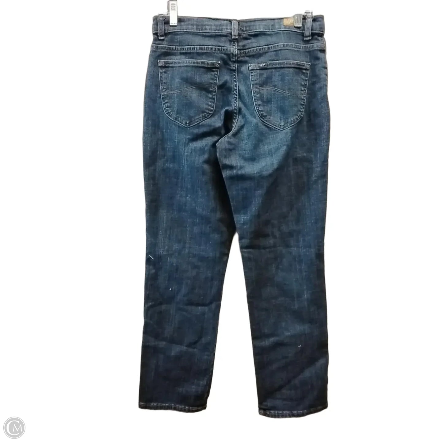 Jeans Straight By Lee In Blue Denim, Size: 8