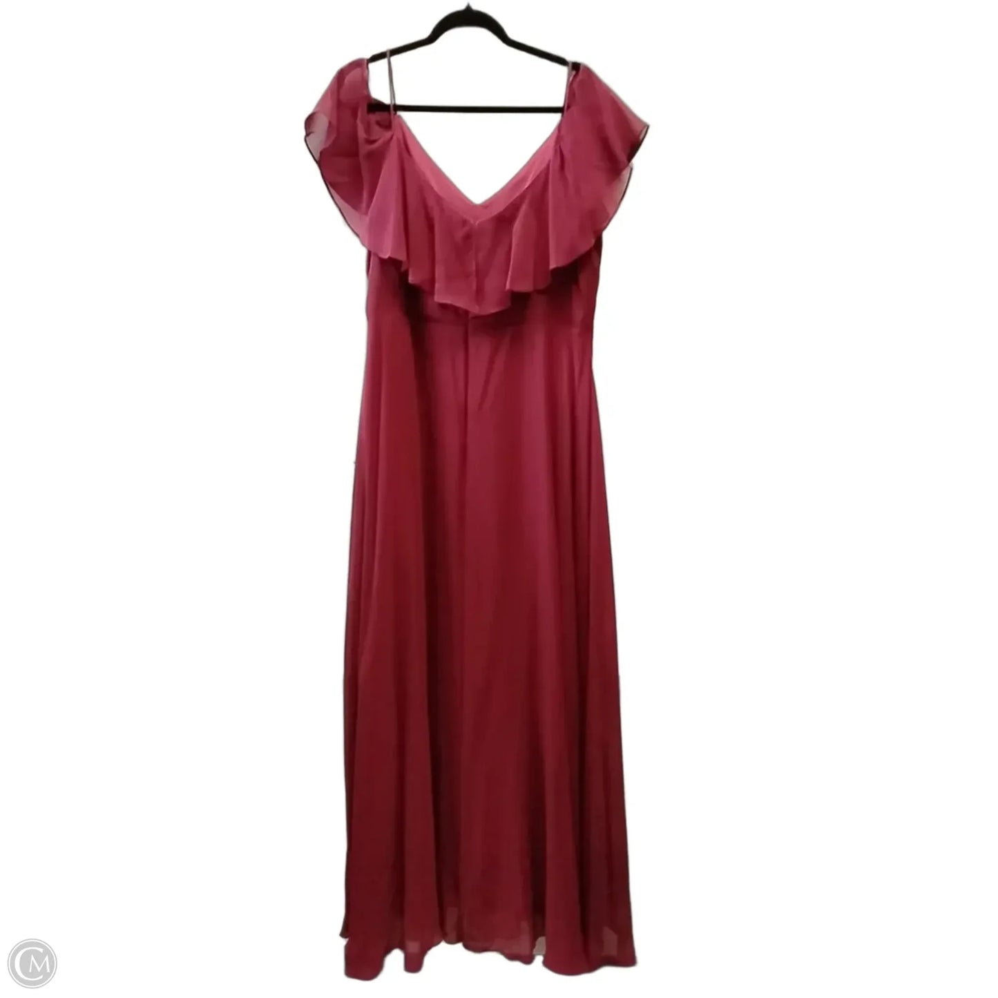 Dress Party Long By Clothes Mentor In Red, Size: 20