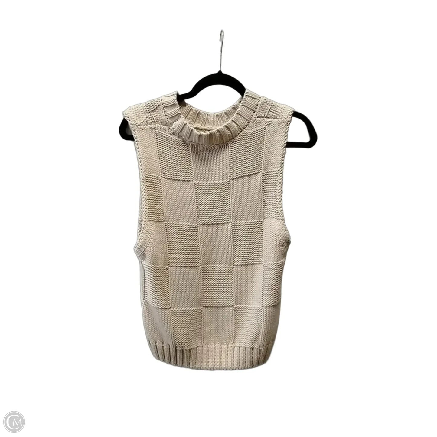 Vest Sweater By Cme In Beige, Size: S