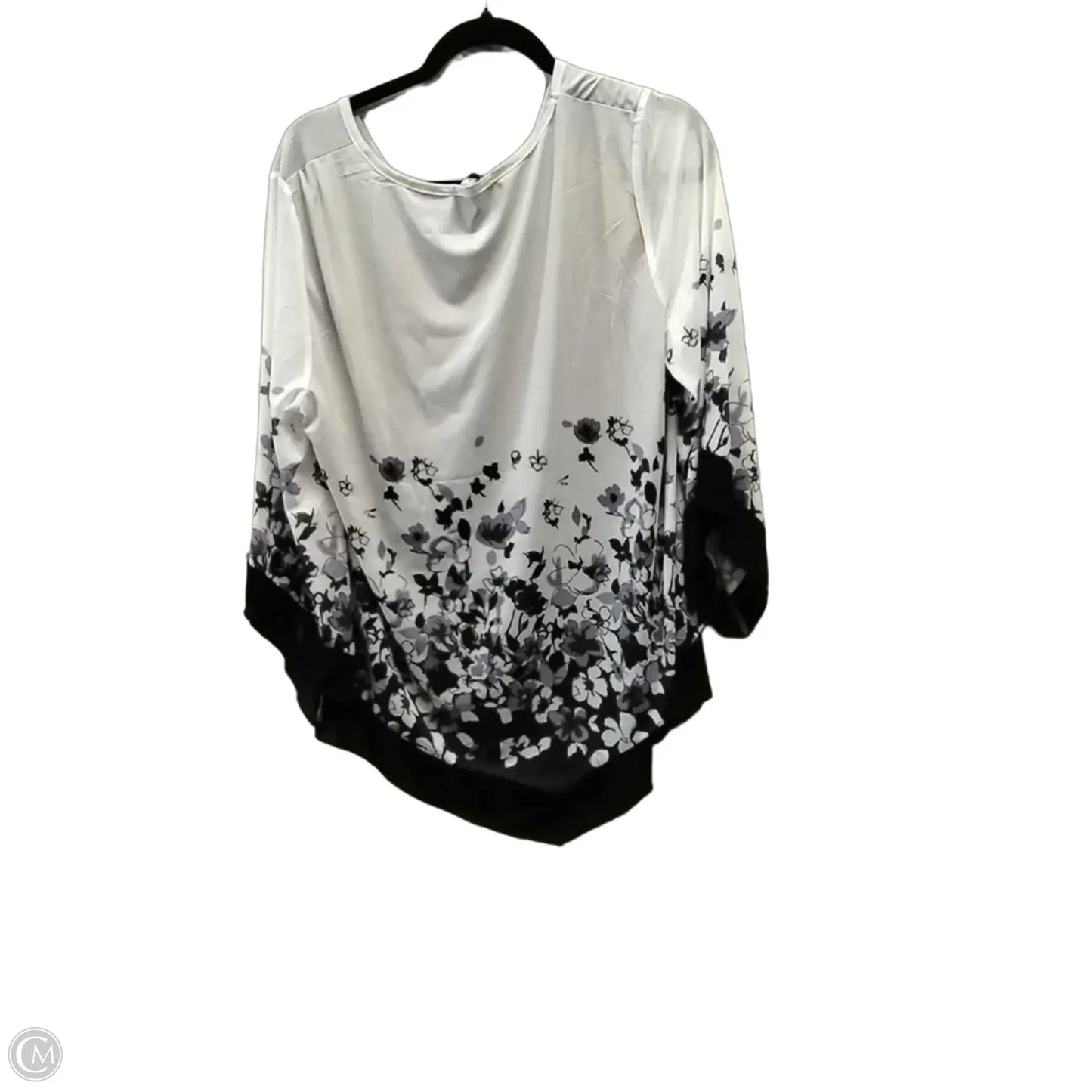 Blouse Long Sleeve By Cme In Floral Print, Size: Xl