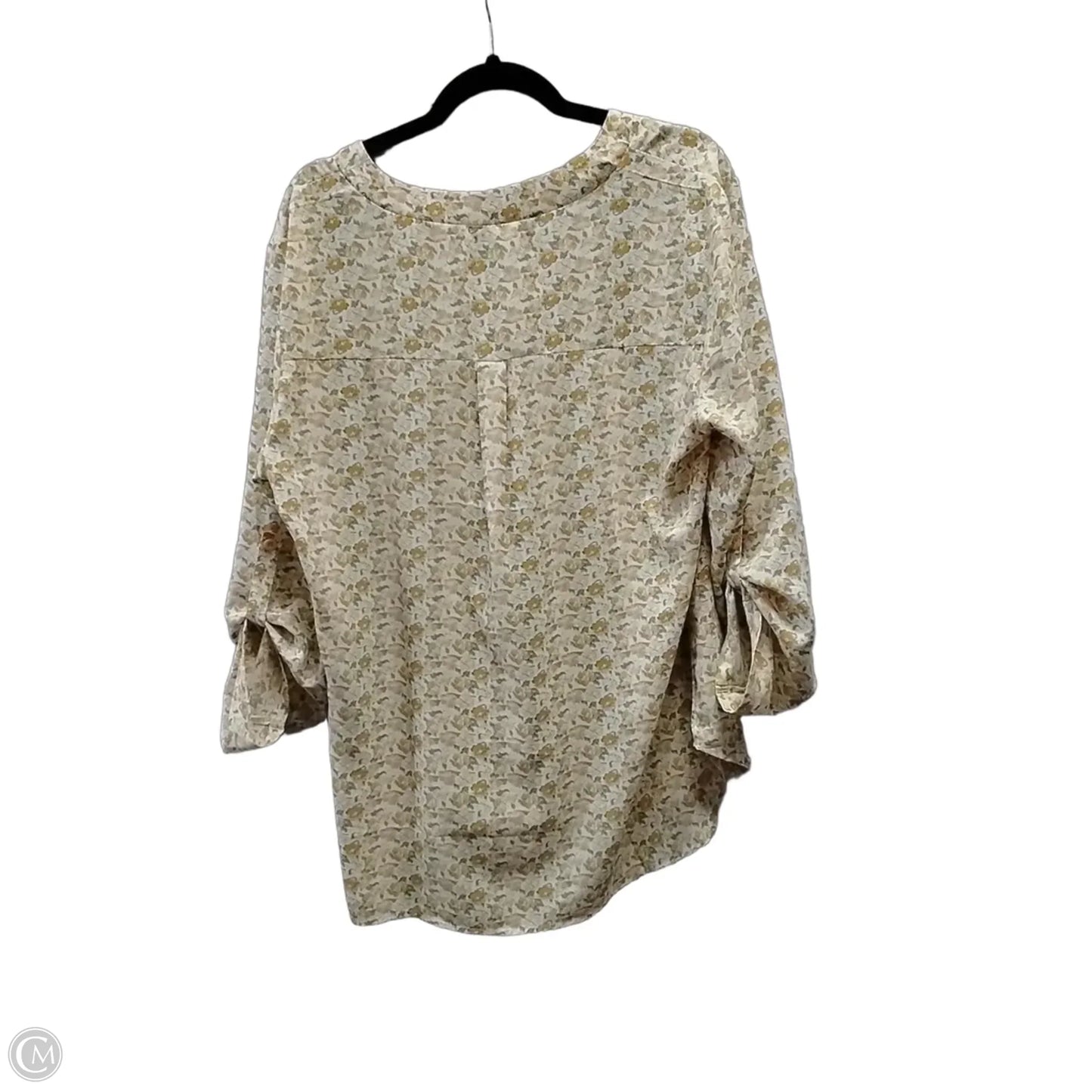 Blouse 3/4 Sleeve By Cme In Floral Print, Size: Xl
