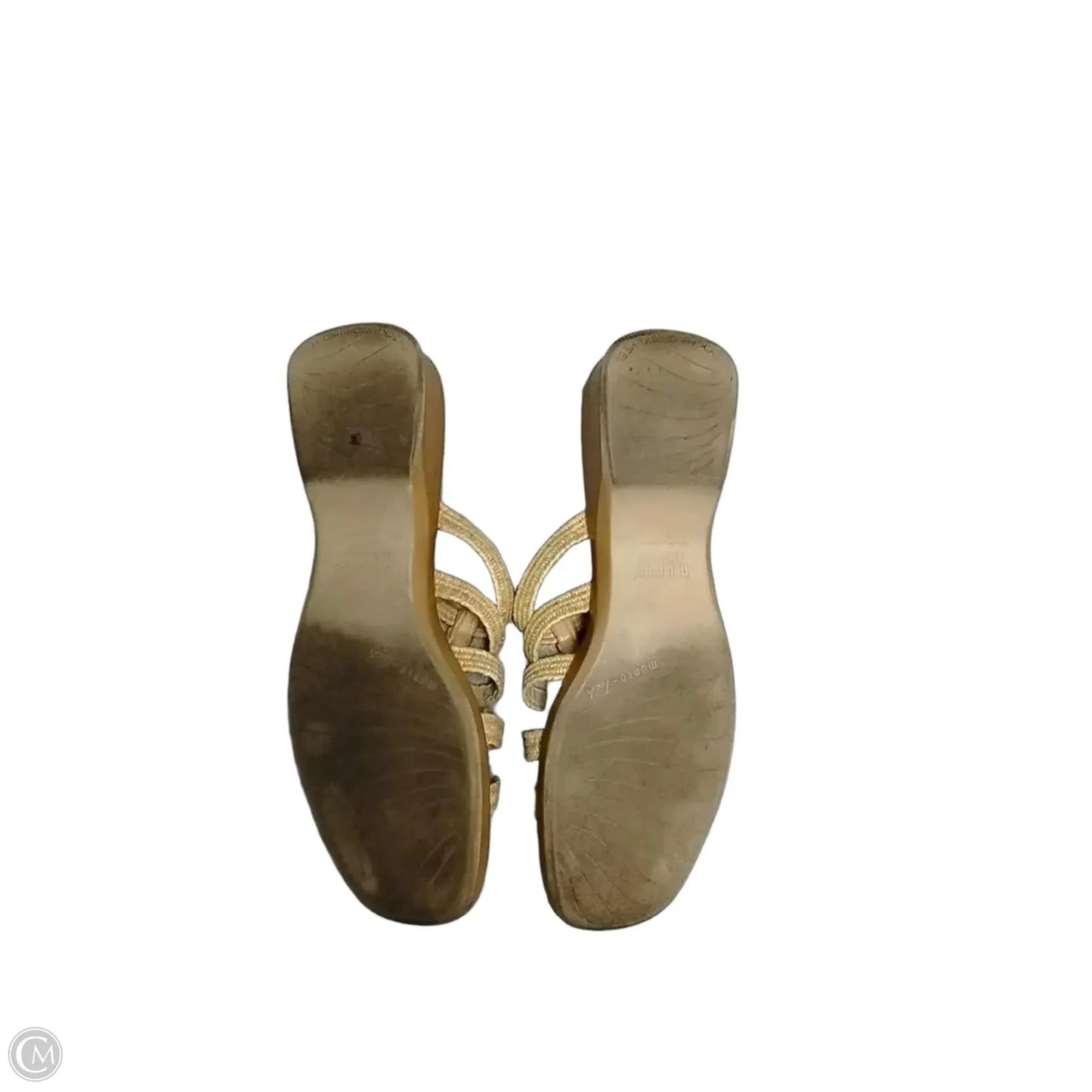 Sandals Heels Block By Munro In Tan, Size: 8.5