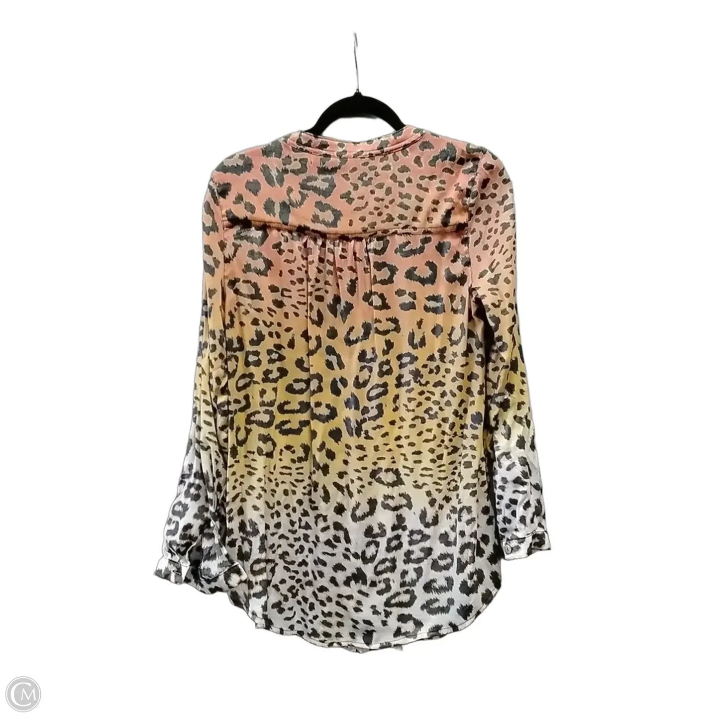 Blouse Long Sleeve By Multiples In Leopard Print, Size: S