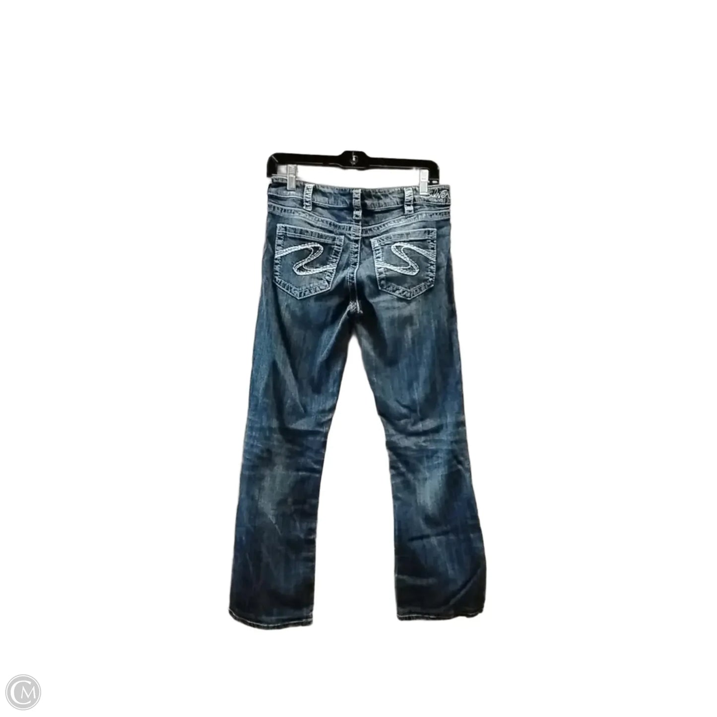 Jeans Boot Cut By Silver In Blue Denim, Size: 10