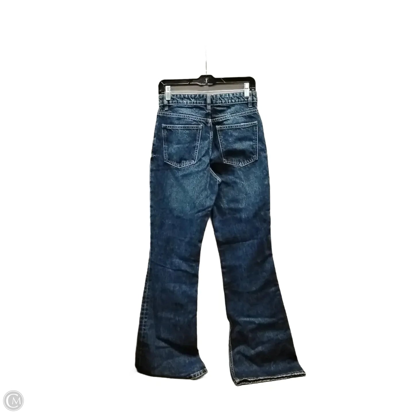 Jeans Flared By Zara In Blue Denim, Size: 4