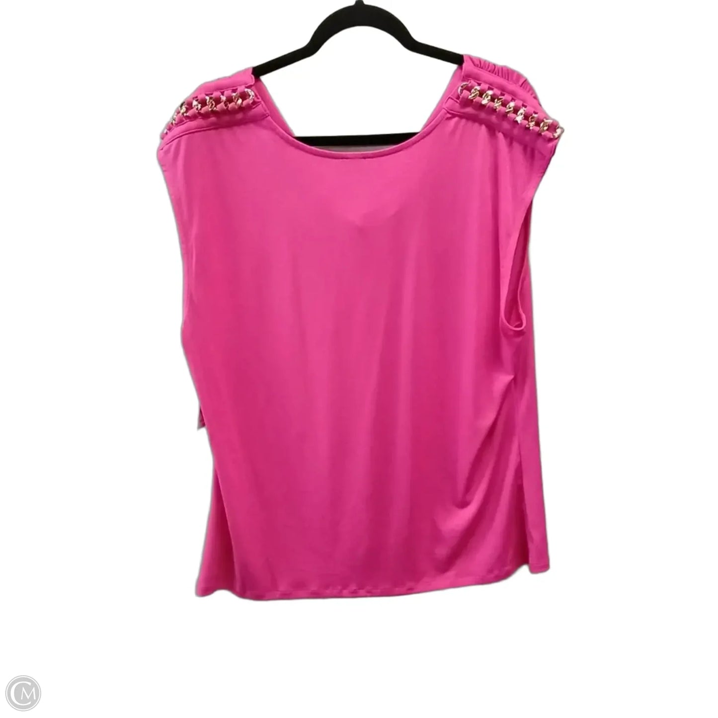 Top Short Sleeve By Inc In Pink, Size: Xxl